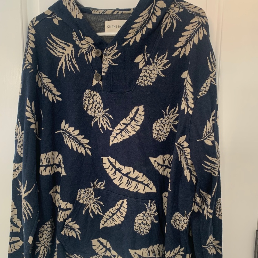 Palm Tree Leaves & Pineapple Hoodie